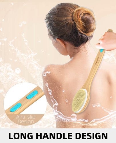 Cepillo De Ducha Metene Exfoliante Corporal De Doble Cara Color Nombre Del Diseño