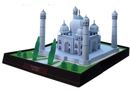 Maquete De Papel 3d / Taj Mahal - Índia 