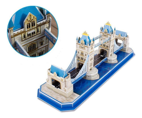Rompecabezas 3d Rompecabezas London Twin Bridge Para Niños