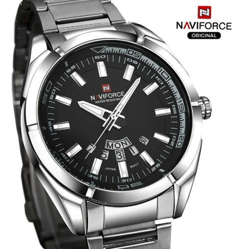 Relógio Quartzo Masculino Naviforce Nf9038m Luxo Esporte