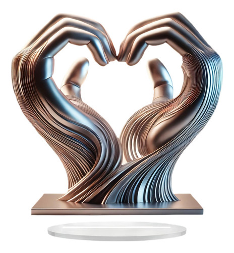 Decoración Acrílica De Manos En Forma De Corazón,