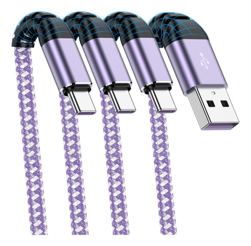 Cabepow Cable Usb Tipo C [3unidades De 6pies] Usb A Tipo C D