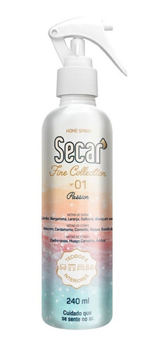 Home Spray 240ml Secar Fine Collection Passion Secar Soin