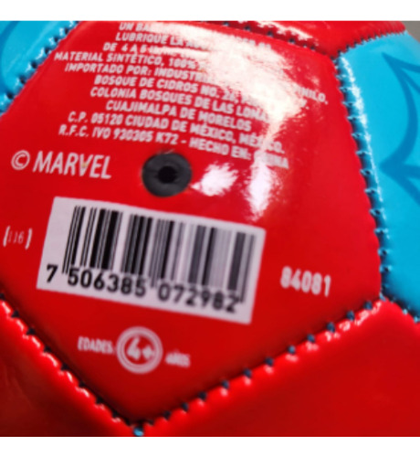 Balón Voit Spidey N3 19cm Minipelota Marvel