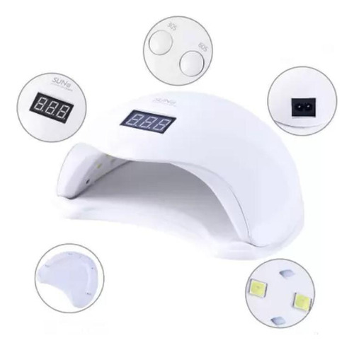 Super Cabine Sun 5 Led/uv 48w Bivolt Unha Gel Profissional