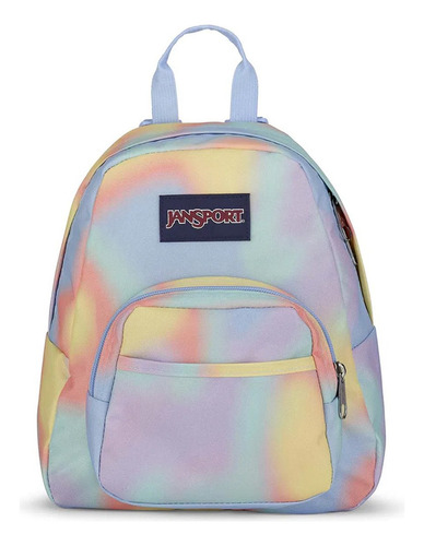 Mochila Mini Half Pint Dried Jansport Tie Dye Cor Lavanda Desenho do tecido Holográfico