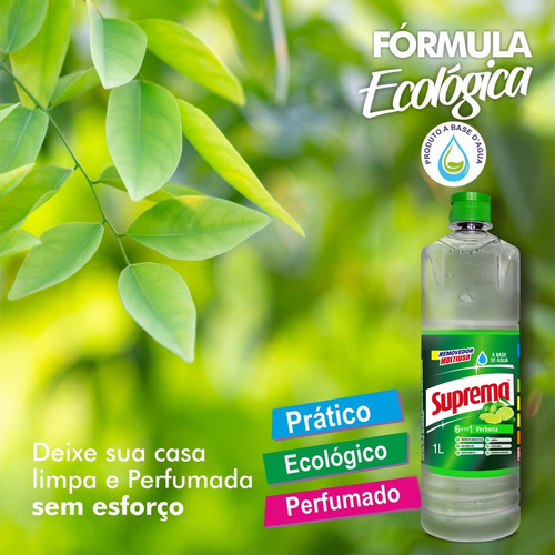 2 Unid. Removedor Multiuso Suprema 1 L Verbena Limpeza Geral