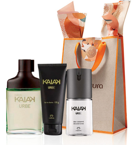 Kit # 02 Kaiak Urbe 25 Ml + Deo Corporal + Gel De Baño