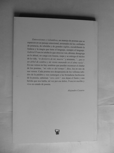 Entrevisiones Y Vislumbres - Gabriel Francini - Nuevo