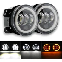 Comprar Kit Faros Auxiliar Led Con Lupa Ojo Angel 4 Pulgadas A-vip