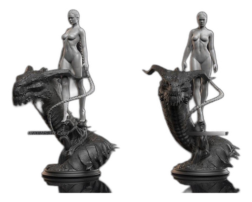 Beowulf Angelina Jolie Archivo Stl Obj Para Impresion 3d
