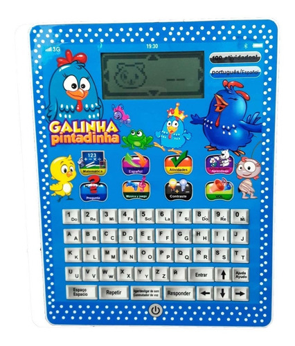 Tablet Infantil Educativo Galinha Pintadinha Em Português