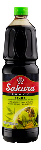 Molho shoyu Sakura sem glúten em garrafa 1 L