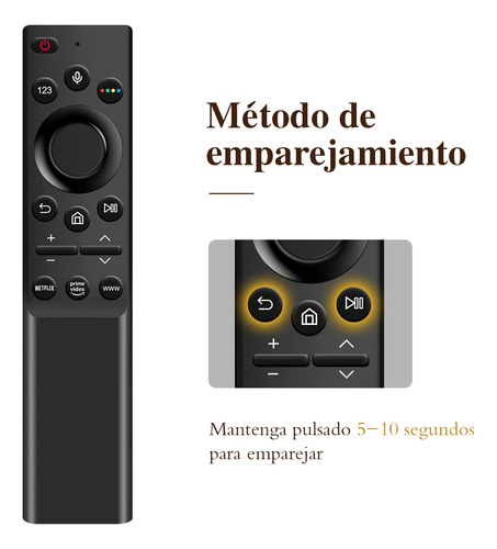 Control Remoto Por Voz Bn59-01363l Para Tv Samsung Au8000 4k