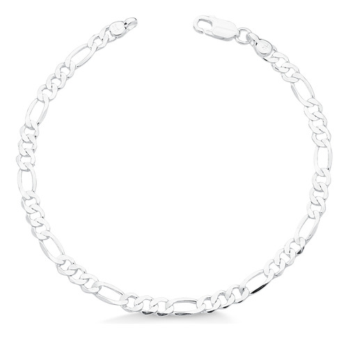 Pulseira Elo 3x1 5mm Masculina Prata 925