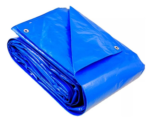 Lona Plástica 10x8 Cobertura Telhado Piscina Resistente Azul