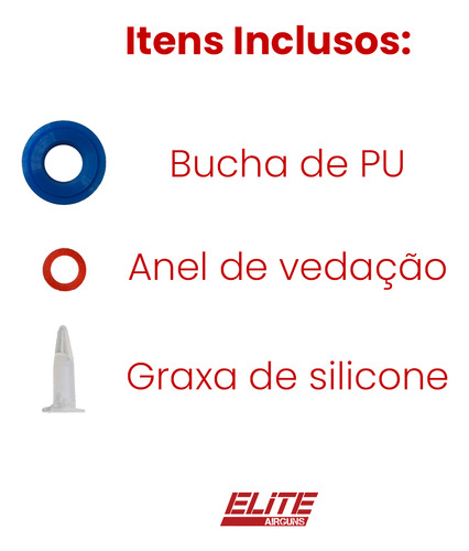Kit Bucha E Vedação Do Cano Benjamin Trail Np Xl