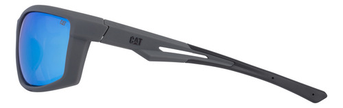Anteojo De Sol Cat Polarizado - Cts-8015-108p Lente Azul Varilla Gris/negro Armazón Gris Diseño Ocean