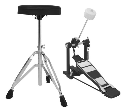 Batería Musical Acústica Kaiser Kbm-2024 Color Rojo