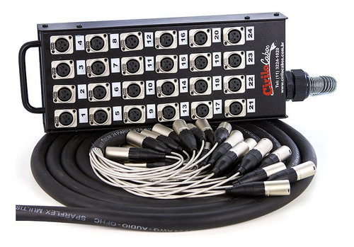 Medusa 24 Vias Com Conectores Xlr Neutrik - 15 Mt