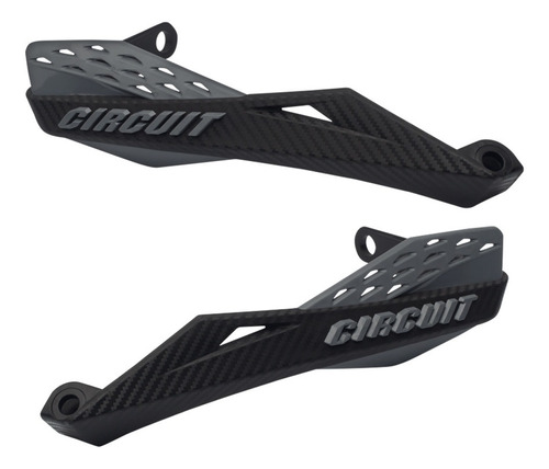 Protetor De Mão Circuit Fenix Carbon Guidão Fat Bar Preto