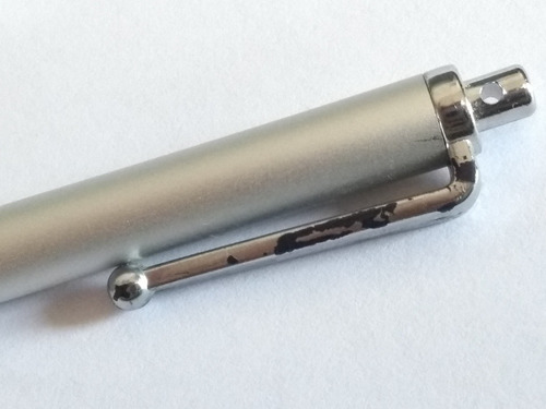 Imagem 3 de 3 de Caneta Touch Screen Capacitiva Smartphone Tablet Prata Usado