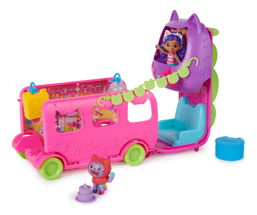 Gabby's Dollhouse Autobús De Fiesta Figuras De Gabby