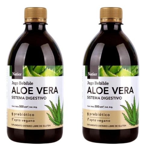 Aloe Vera Bebible Digestivo 1 Litro Apto Vegano Natier