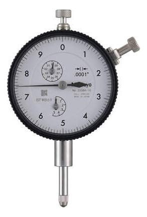 Mitutoyo 2358a-10 Dial Indicator,0 In To 5 In,white Ggw