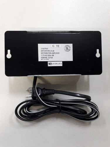 Amplificador De Sinal De Antena Vhf/uhf/fm Com 2 Saidas 110v (Usado)