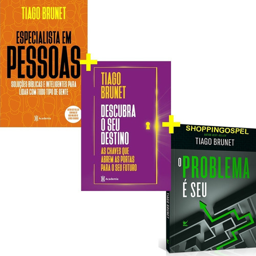 Kit Top 3 Livros Mais Vendidos Tiago Brunet 