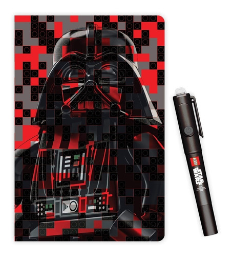 Libreta Lego C/ Pluma Tinta Invisible Darth Vader