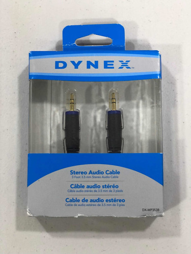 Dynex Dx-mp353b 3 Pies Cable De Audio Estéreo De 3,5 Mm