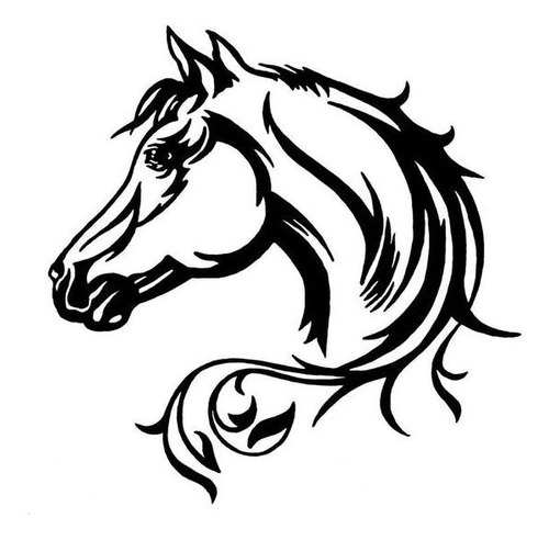 Vinilo Caballo | Elegant Horse Head | Calidad | 100% Jdm