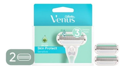 Carga Para Aparelho Gillette Venus Sensitive 2 Unidades