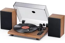 Comprar 1 By One Reproductor De Discos De Vinilo Bluetooth Con 2 Alt