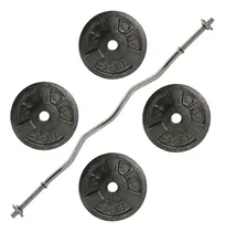 Comprar Barra Z Pesas + 40 Lbs Discos Mancuernas (4x10 Lbs) Gimnasio