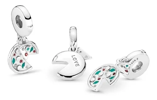 Charm,dije Pandora Pizza Love Dangle Plata925 Original