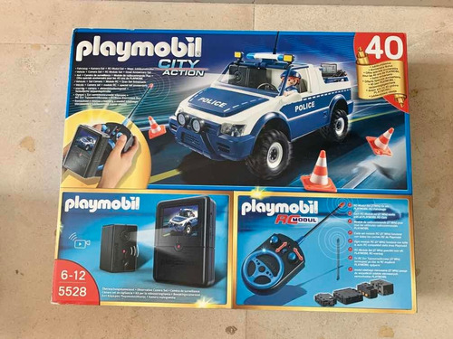 Playmobil Camioneta Policia  Con Camara Radio Control 5528