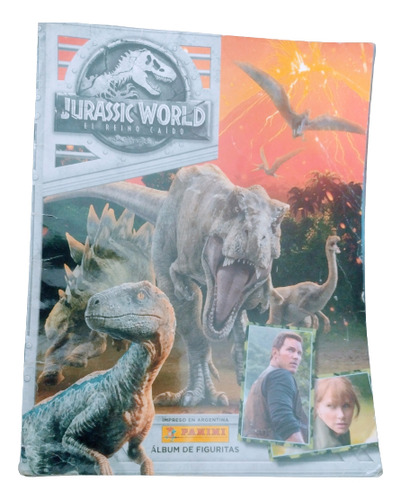 Álbum Figuritas Jurassic World El Reino Caído 131 Figus 