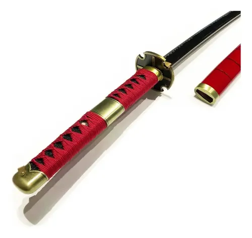 Katana Roja Sandai Kitetsu Zoro One Piece Espada Ornamental