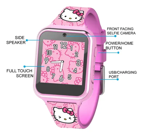 Relógio Inteligente Accutime Hello Kitty Pink Para Crianças