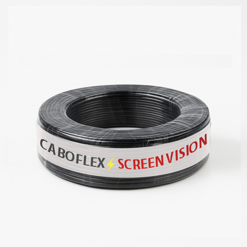 Cabo Flexivel 4mm Rolo De Fio 4mm 25 Metros 750v Preto