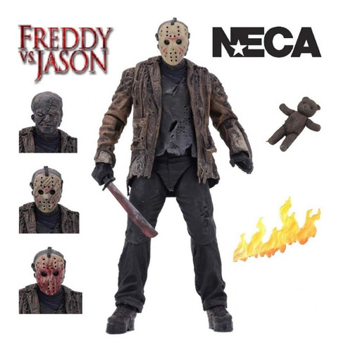 Imagen 6 de 8 de Freddy Vs Jason 7 Scale Figures - Ultimate Jason Voorhees