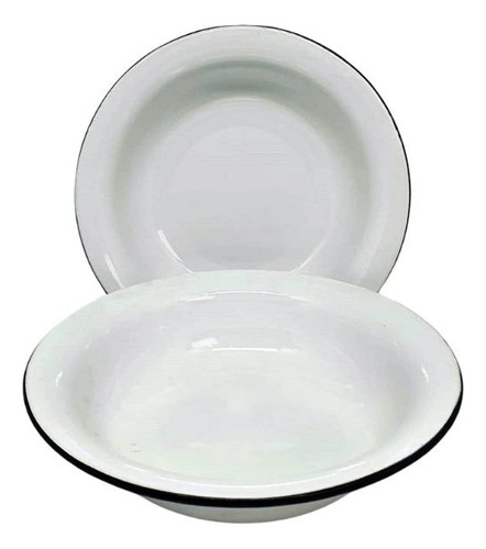 Bacia De Ágata 32cm (chinesa) Branca Com Borda - Unidade