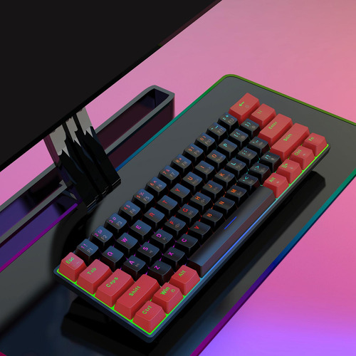 Teclado Para Juegos Mini Teclado 60% Teclado Para Juegos Rgb