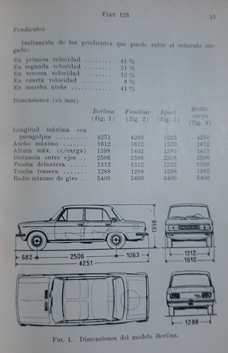 Manual Conozca Su Automovil Fiat 125 1 Tomo
