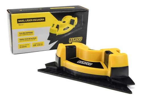 Nivel Laser Escuadra 8 Mts Barovo 90° 2 Burbuja Cerámica Cuo
