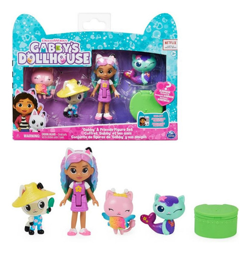 Muñeca Gabby Set 4 Figuras Friends Gabby Dollhouse Original 