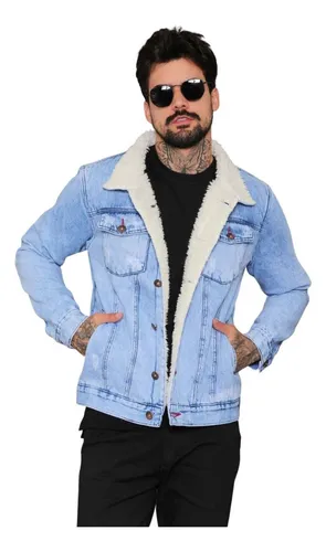 Jaqueta Jeans Masculina Forrada Com Pele De Carneiro MercadoLivre